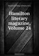 Hamilton literary magazine, Volume 24, Clinton 