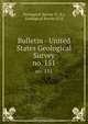 Bulletin - United States Geological Survey, 