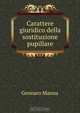 Carattere giuridico della sostituzione pupillare, Gennaro Manna 