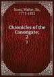 Chronicles of the Canongate;, Walter Scott 