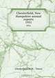 Chesterfield, New Hampshire annual reports, 