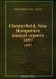 Chesterfield, New Hampshire annual reports, 