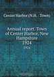 Annual report. Town of Center Harbor, New Hampshire, 