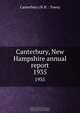 Canterbury, New Hampshire annual report, 