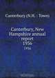 Canterbury, New Hampshire annual report, 