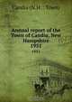 Annual report of the Town of Candia, New Hampshire, 