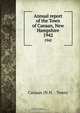 Annual report of the Town of Canaan, New Hampshire, 