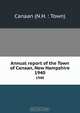 Annual report of the Town of Canaan, New Hampshire, 