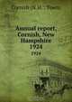 Annual report, Cornish, New Hampshire, 