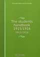 The students handbook, Maryland Agricultural College 