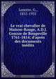 Le vrai chevalier de Maison-Rouge, A.D.J. Gonzze de Rougeville 1761-1814; d