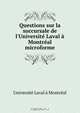 Questions sur la succursale de l