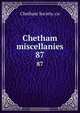 Chetham miscellanies, 