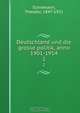 Deutschland und die grosse politik, anno 1901-1914, Theodor Schiemann 