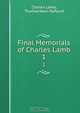 Final Memorials of Charles Lamb, Charles Lamb 