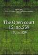 The Open court, Paul Carus 