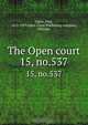 The Open court, Paul Carus 