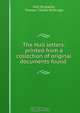The Hull letters: printed from a collection of original documents found ., Thomas Tindall Wildridge 