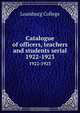 Catalogue of officers, teachers and students serial, Louisburg College 