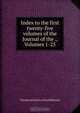 Index to the first twenty-five volumes of the Journal of the ., Volumes 1-25, 