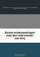 Eerste onderzoekingen met den mikrometer van Airy, Friedrich Kaiser 