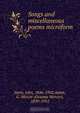 Songs and miscellaneous poems microform, John Imrie 
