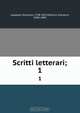 Scritti letterari;, Giacomo Leopardi 