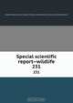 Special scientific report--wildlife, 