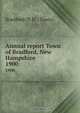Annual report Town of Bradford, New Hampshire, 