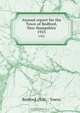 Annual report for the Town of Bedford, New Hampshire, 