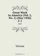 Great Work in America (Vol. 2, No. 1) (May 1926), Various 