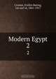 Modern Egypt, Evelyn Baring Cromer 