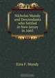 Nicholas Mundy and Descendants who Settled in New Jersey in 1665, Ezra F. Mundy 