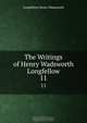 The Writings of Henry Wadsworth Longfellow, Henry Wadsworth Longfellow 