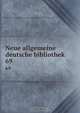 Neue allgemeine deutsche bibliothek, Pre-Imprint Collection Library of Congress DLC 