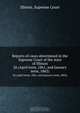 Reports of cases determined in the Supreme Court of the state of Illinois, Illinois. Supreme Court 