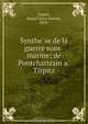 Synthe?se de la guerre sous-marine; de Pontchartrain a? Tirpitz, Raoul Victor Patrice Castex 
