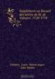 Supplement au Recueil des lettres de M. de Voltaire: 1720-1778, LouisSimon Auger Voltaire 