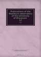 Publications of the Washburn observatory of the University of Wisconsin, 