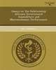 Essays on the Relationship between Government Expenditure and Macroeconomic Performance., Rei Odawara 