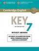 Cambridge English Key 7. Student's Book without Answers: Authentic Examination Papers from Cambridge English Language Assessment, 