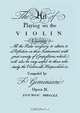 The Art of Playing on the Violin. [Facsimile of 1751 edition]., Francesco Geminiani 
