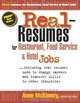 Real-Resumes for Restaurant, Food Service & Hotel Jobs, Anne McKinney 