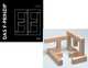 Das F-Prinzip. Set with 4 wooden F-shapes (+ ), Feyyaz 