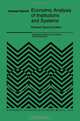 Economic Analysis of Institutions and Systems (International Studies in Economics and Econometrics), S. Pejovich 