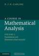 A Course in Mathematical Analysis 3 Volume Set, Garling 