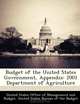 Budget of the United States Government, Appendix: 2001 Department of Agriculture, 