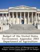 Budget of the United States Government, Appendix: 2003 Department of Agriculture, 
