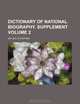 Dictionary of national biography. Supplement Volume 2, Sir Leslie Stephen 