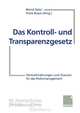 Das Kontroll- und Transparenzgesetz: Herausforderungen und Chancen fur das Risikomanagement (German Edition), Bernd Saitz, Frank Braun 
